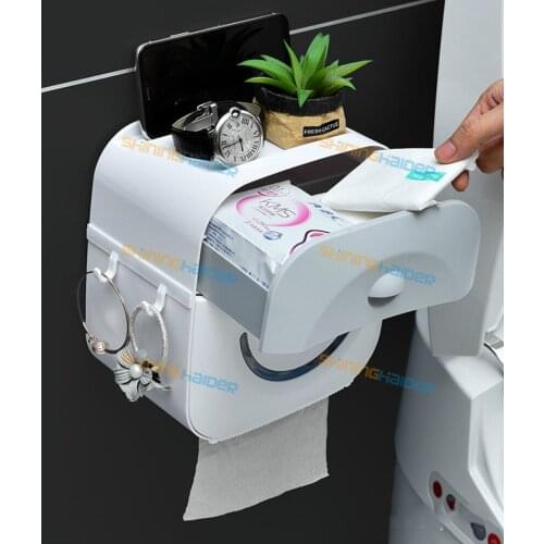 Bathroom tissue box free punching toilet paper toilet paper tray creative roll paper box hand paper toilet paper rack