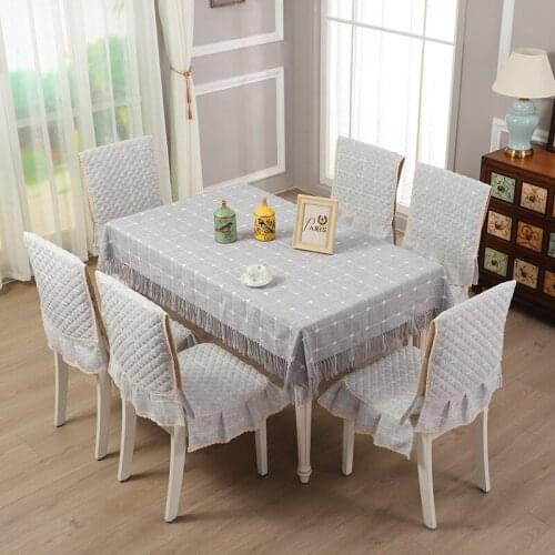 Household Cotton and Linen Table Cloth Modern Minimalist Table and Chair Set Double Bed Coffee Table Table Cloth