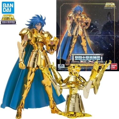 BANDAI Saint Seiya Saint Cloth Myth EX 18CM Anime Character Gemini Saga PVC Anime Model Action Figure Toy For Kids Gifts