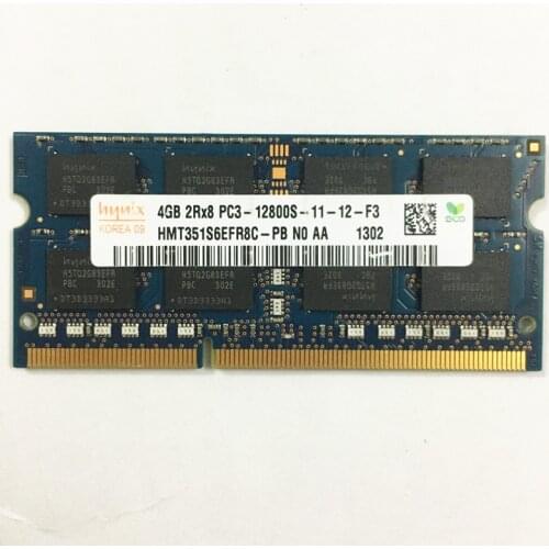 Hynix ddr3 rams 4GB 2RX8 PC3-12800S-11 DDR3 4GB 1600MHz 1.5V laptop memory used in good conditon