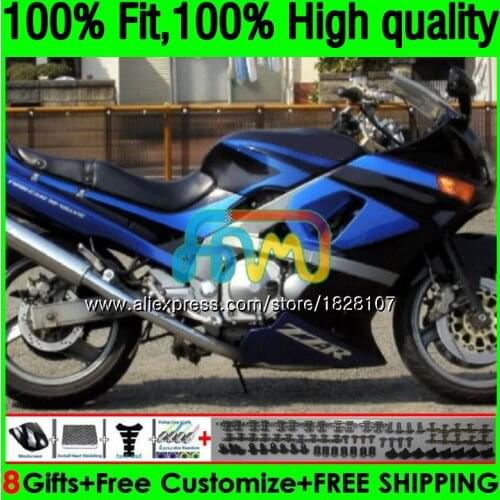 Injection For KAWASAKI Blue black ZZR-400 ZZR400 93 95 96 97 98 99 154BS.2 ZZR 400 1993 1994 1995 1996 1997 1998 1999 Fairing