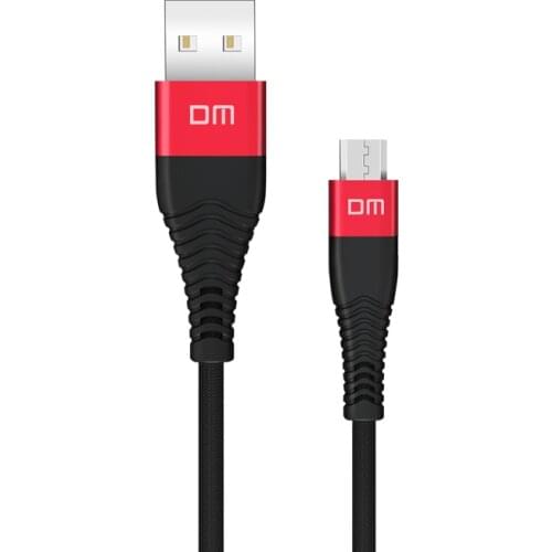 DM 1.2m Micro USB Cable for Xiaomi Redmi Note 5 Pro 4 Reversible Micro USB Charger Data Cable for Samsung S7 Mobile Phone