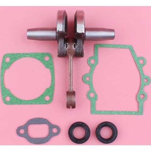 Crankshaft with Crankcase Cylinder Muffler Gasket Oil Seal Kit For Robin NB411 CG 411 2 Stroke Brush Cutter Trimmer Engine Part