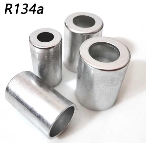 80pcs) R134a Auto a/c hose pipe joint aluminum sleeve cap,aluminum crimp ferrule for Refrigerant hose 3/8'' 1/2'' 5/8'' 3/4