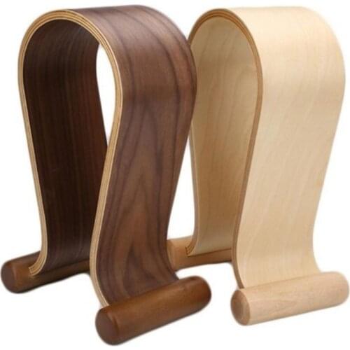 Headphone Mount Earphone Bracket Creative Computer Headset Bracket Wooden Earphone Holder Accessories Storage Rack