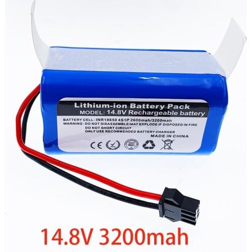Li-ion Battery 14.4V/14.8V 3200mAh For Conga Excellence 990 Ecovacs Deebot N79 N79S DN622 Eufy RoboVac 11 11S RoboVac 30 Etc