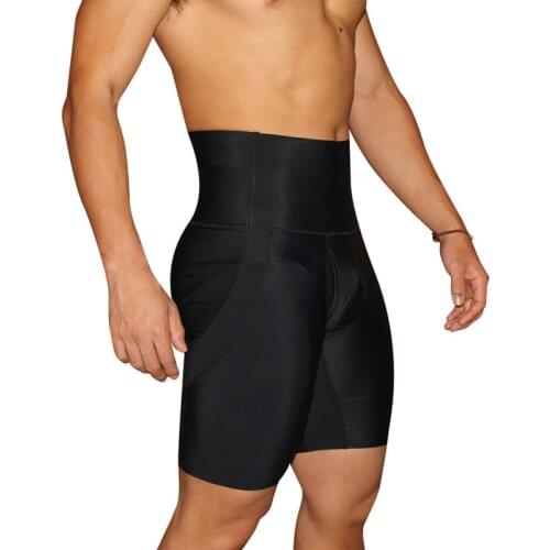 Mens Body Shaper Compression Shorts Waist Trainer Tummy Control Slimming Shapewear Modeling Girdle Boxer Panties