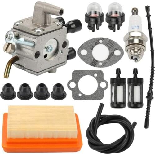 Carburetor Air Filter Kit for Stihl FS120 FS200 FS250 FS300 FS350 FR350 FR450 FR480 Replace 4134 120 0653 4134 120 0603