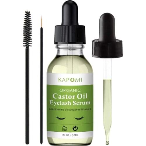 Natural Castor Oil Eyelashes Eyebrow Hair Growth Essential Oil Prevent Skin Aging Castor Organic Serum Hair Fast Growth Liquid