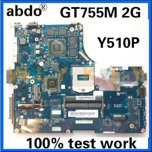 Abdo VIQY1 NM-A032 is suitable for Lenovo Y510P notebook motherboard PGA947 HM87 GT755M 2G DDR3 100% test work Free Shipping