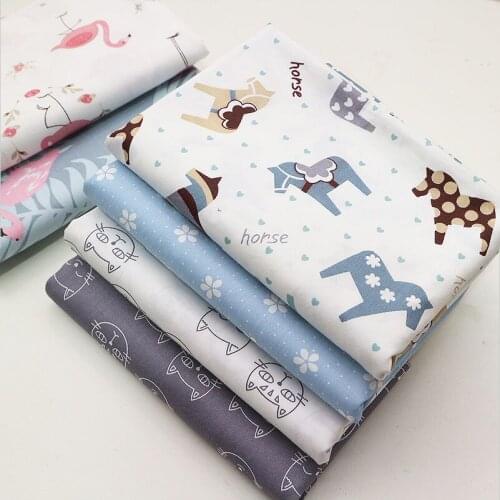 New Prints Baby Cotton Twill Fabric For DIY Bedding Cloth Sewing Patchwork Quilting And Fashion Dress Making Fabrics