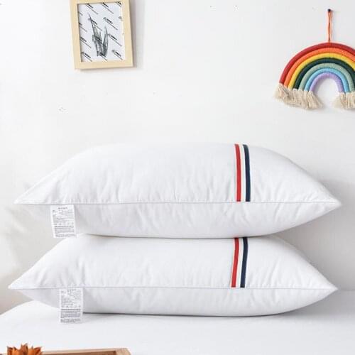 Pure Color Feather Velvet Unilateral Soft Pillows are Divided into High, Medium and Low, Suitable for People of Different Height
