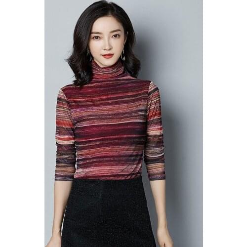 2018 Autumn New Pattern Will Code Show Lanky Sleeve Jacket Colorful Printing Gauze Rendering Unlined Upper Garment