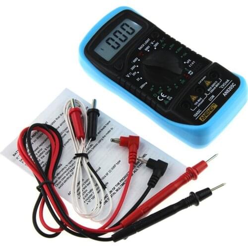 Hot Professional Digital Multimeter AN8205C LCD Display Digital Multimeter AC/DC Thermometry Ammeter Voltmeter Ohm Meter Tester