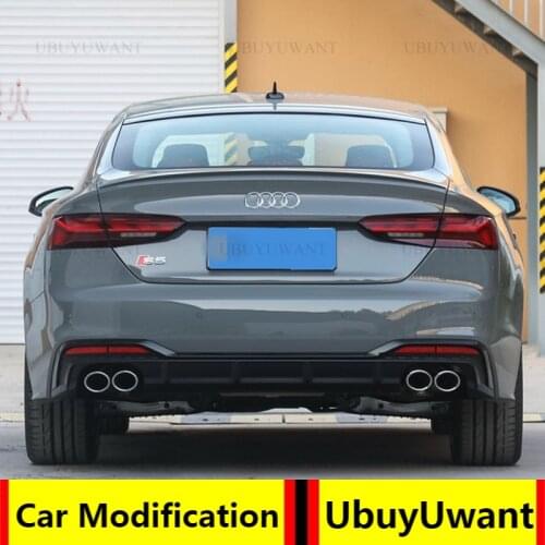 UBUYUWANT For Audi A5 2017 2018 2019 2020 Car Rear Trunk Spoiler High Quality ABS Material Primer Color Car Tail Wing Decoration