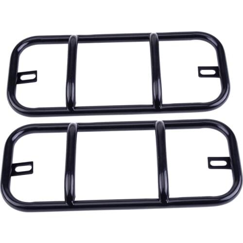 2pcs Rear Bumper Fog Light Metal Frame Cover Trim fit for Suzuki Jimny 2007-2009 2010 2011 2012 2013 2014 2015 2016 2017
