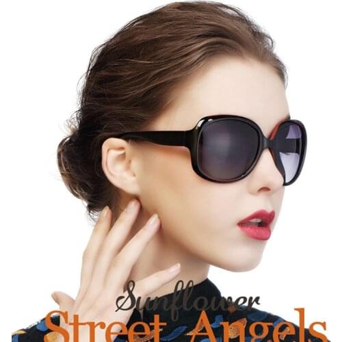 Round Sunglasses Women Gradient Black Oversized Sunglasses Retro Vintage Big Sun Glasses Shades For Women Zonnebril Dames