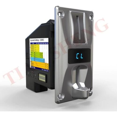 1pc LED Display Multi Coin Acceptor CL-168 Intelligent selector 1-8 groups coin For arcade game machine Arcade Parts
