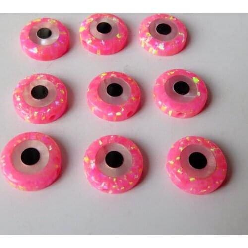 10pcs/lot 10mm Round Evil Eye Opal beads Synthetic Evil Eye Opal for DIY Bracelet round cabochon opal stone