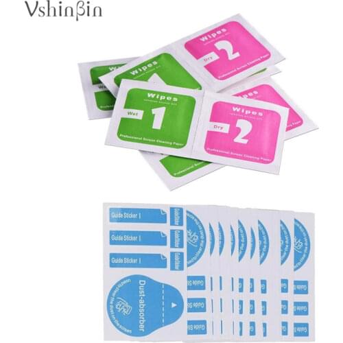 Wholesale 1000PCS Dust Absorber Dedust Sticker Wet Dry Wipe Paper for Cell Phone Camera Lens LCD Screen Protectors Cleaning