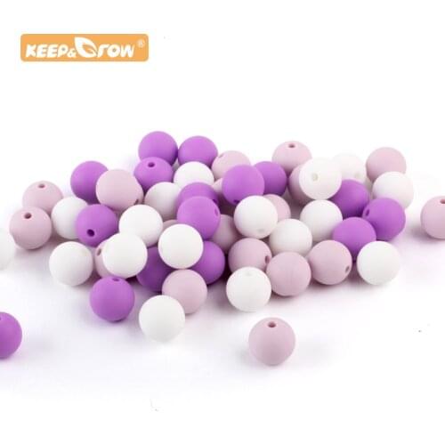 Baby Silicone 12mm Round Teething Beads 500pcs Wholesale DIY Nipple Chain Toys Bebe Customized Jewelery Oral Care Baby Products