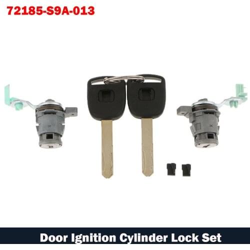 72185-S9A-013 72185S9A013 For Honda CRV CR-V 2002-2006 Element 2003-2011 Driver Passenger Side Doors Lock Cylinder With Key