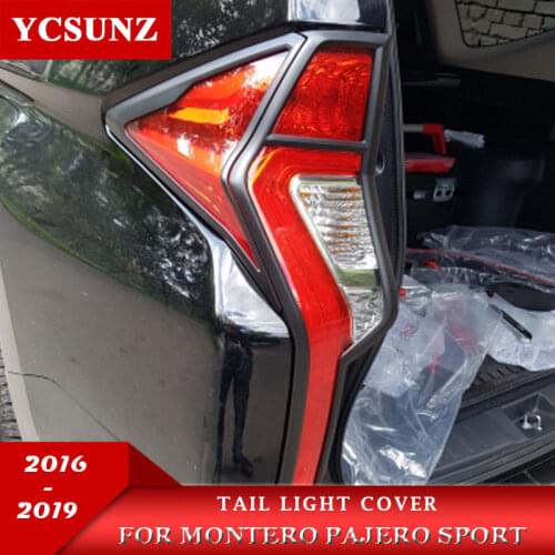 2016-2019 For Mitsubishi Pajero Sport Accessories Chrome Rear Lights Cover For Mitsubishi Montero Pajero Sport Parts Ycsunz