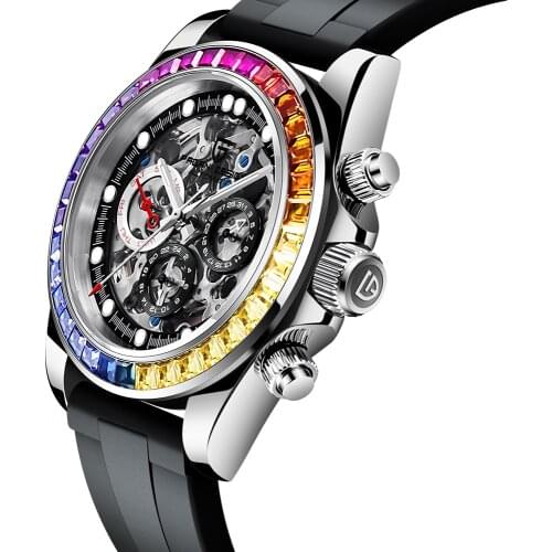 PAGANI Design Automatic Watch for Men Watches Stainless Steel Waterproof Fashion Business Sport Skeleton Mechanical Wristwatch