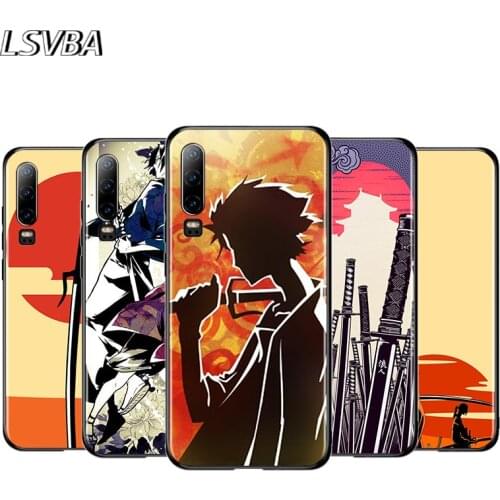Anime Samurai Champloo For Huawei P40 P30 P20 P10 P9 P8 Lite E 5G 2017 2019 Pro Plus Black Phone Case