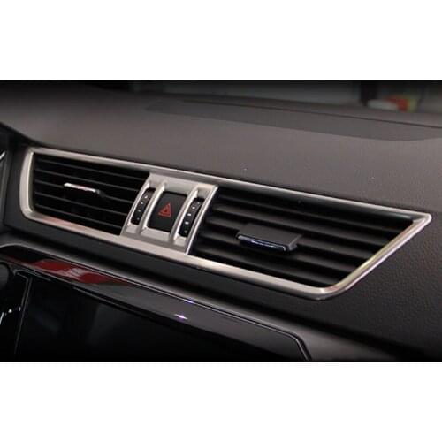 Central Control Instrument Panel Decorative Frame Air Conditioner Exit Trim Strip For Skoda Superb 3 2016-2020 Car Accessories
