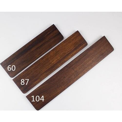 Wooden Wrist Rest ebony pine wood for mechanical keyboards gh60 xd60 xd64 poker 87 104 xd84