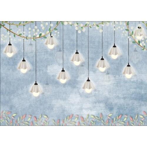 Cartoon children chandelier birthday party set photography background photo background