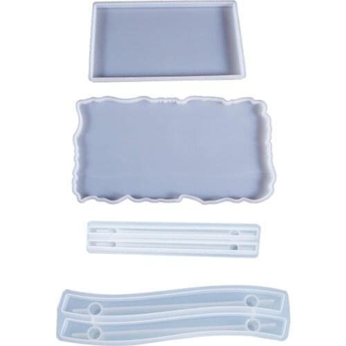 New Fruit Tray Mold Tea Tray Epoxy Silicone Mold Plate Mold Resin Tray Coaster Mold DIY Resin Craft Making Casting Molds