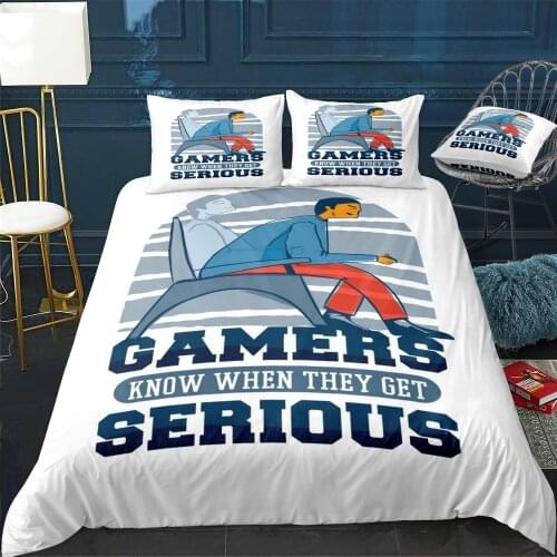 Gaming Design Duvet Cover Twin/Queen/King Size Luxury Comforter Bedding Set With Pillowcase Home Bed Decora Dropshipping