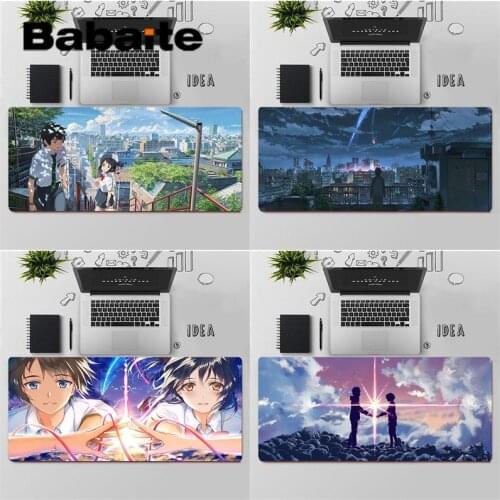Babaite Top Quality Anime Your Name Gaming Player desk laptop Rubber Mouse Mat Free Shipping Large Mouse Pad Keyboards Mat