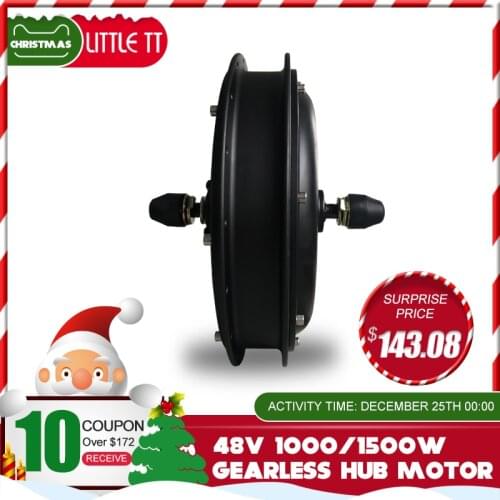 EBike Motor 48V 1000W/1500W Rear Rotate Direct Drive Motor E-bike Brushless Non-gear Hub Motor electric motor for bicycle