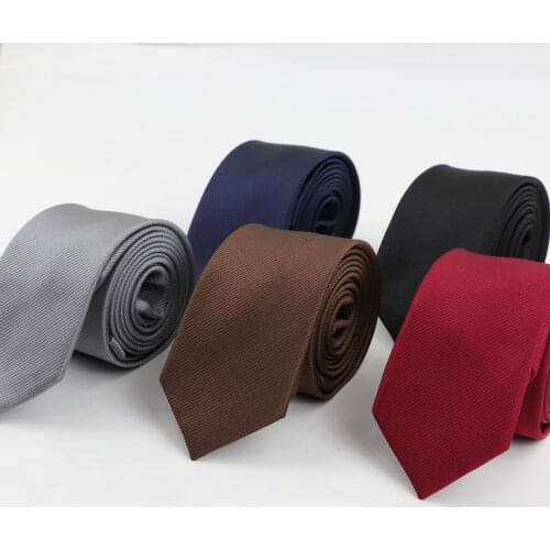 6cm Mens Business Tie Formal Striped Jacquard Wedding Necktie Narrow Classic Corbata Neckwear Gravata