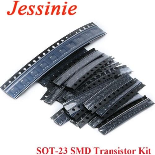 SOT-23 SMD Transistor Kit For S9013 S9014 S9015 S9018 MMBT3904 MMBT3906 A92 C1815 A1015 Samples KIT 18 kinds*10 pcs=180pcs