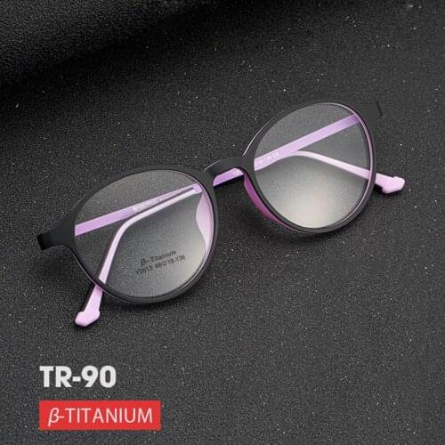 Women Men Prescription Eyeglasses Frame Female Glasses Titanium Myopia Full Frames Eyeglasses Round Style Optical Glasses
