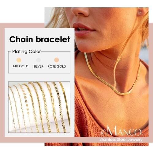 EManco Stainless Steel Snake chain Chocker Necklace Gold Color Choker Necklaces Trendy Romance Women Jewelry gift