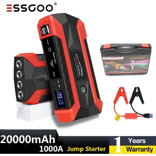 Jump Starter For Car Booster Start Power Bank Battery 12V Auto Starting Device Charger Emergency Battery Car Starter