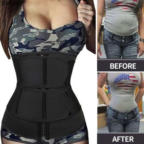 Waist Trainer Body Shaper Colombian Girdles 9 Pcs of Steel Bones Neoprene Sweat Belt Shapewear Fajas Sheath Slimming Corset