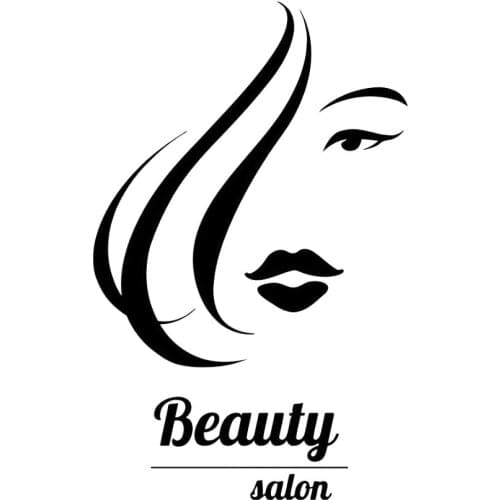9.5CM*15CM Beauty Salon Hair Spa Hairdresser Girl Vinyl Motorcycle Car Sticker C22-0168