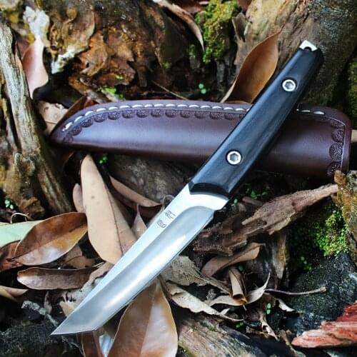 Voltron high hardness straight knife outdoor sharp survival knife, wilderness self-defense carry diving knife
