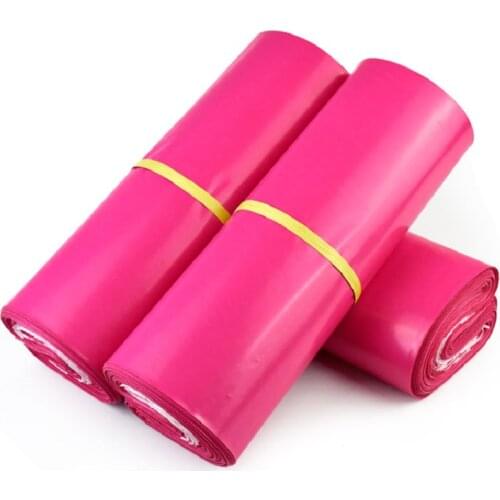 100PCS Delivery Envelopes Pink Plastic Courier Bag Waterproof Shipping Postal Bag Delivery Packaging Bag