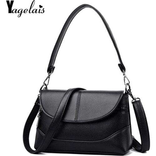 2019 Envelope Crossbody Leather Bag New Women Messenger Bag Ladies Handbag High Quality Fold Cover Flap Female Shoulder Bags