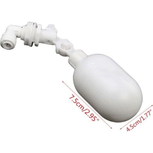 3Set/Pack 1/4" Tank Water Filler Aquarium Reverse Osmosis Adjustable Plastic Float Ball Valve Shut Off Automatic Feed Fill Fish