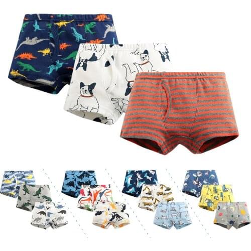 Hot 3pcs/lot Dinosaur Baby Boys Underwear Kid Panty Cartoon Underpants Quality Briefs for Boys Pants Cotton Catamite Panties