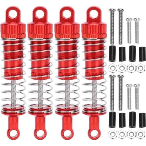 4Pcs/Set Shock Absorbers Aluminum Alloy Spring Damper Accessory for MN 1/12 D90 RC Car