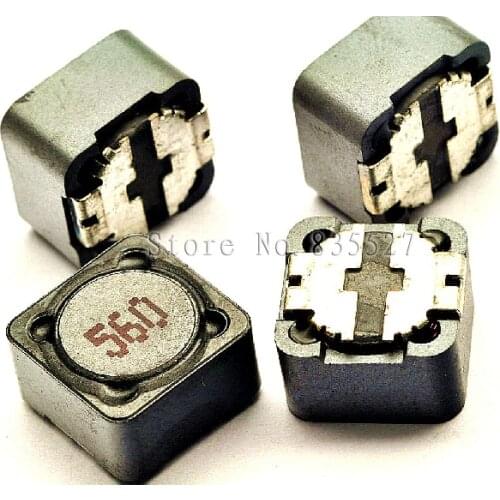 50PCS/LOT Shielded inductor 12 * 12 * 7 56UH SMD power inductors printing 560 CD127
